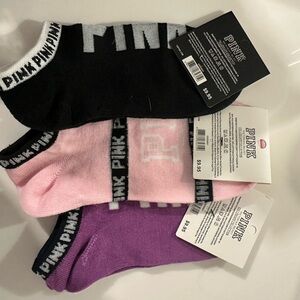 PINK Victoria's Secret Men's Casual Socks Trio